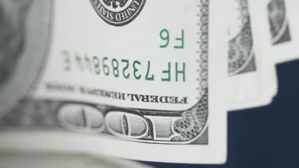 Verticale Video Van Amerikaanse Valuta Dollars — Stockvideo