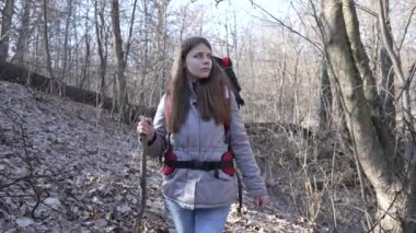Gündüzleri ormandaki kız turist