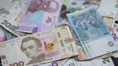 Ukrayna 'nın ulusal para birimi - Hryvnia, yakın plan