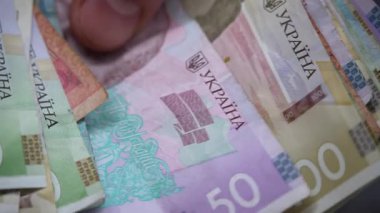 Ukrayna 'nın ulusal para birimi - Hryvnia, yakın plan