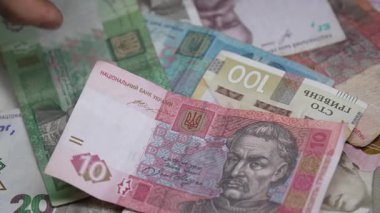 Ukrayna 'nın ulusal para birimi - Hryvnia, yakın plan