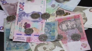 Ukrayna 'nın ulusal para birimi - Hryvnia, yakın plan