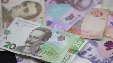 Ukrayna para birimi Hryvnia 'nın dikey videosu