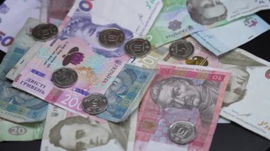 Ukrayna para birimi Hryvnia 'nın dikey videosu