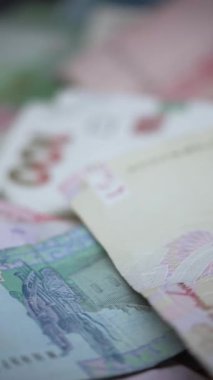 Ukrayna para birimi Hryvnia 'nın dikey videosu