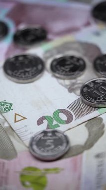Ukrayna para birimi Hryvnia 'nın dikey videosu
