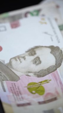 Ukrayna para birimi Hryvnia 'nın dikey videosu
