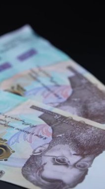 Bin hryvnia - Ukrayna para birimi banknotları, dikey video