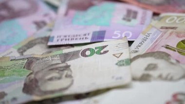 Ukrayna 'nın ulusal para birimi - Hryvnia, yakın plan