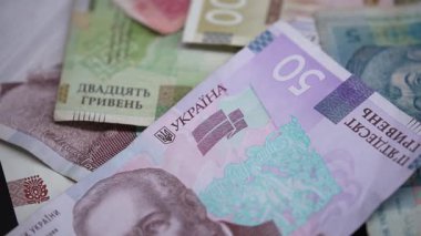 Ukrayna 'nın ulusal para birimi - Hryvnia, yakın plan