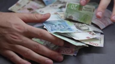 Ukrayna 'nın ulusal para birimi - Hryvnia, yakın plan