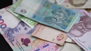 Ukrayna 'nın ulusal para birimi - Hryvnia, yakın plan