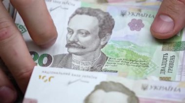 Ukrayna 'nın ulusal para birimi - Hryvnia, yakın plan