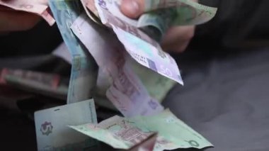 Ukrayna 'nın ulusal para birimi - Hryvnia, yakın plan