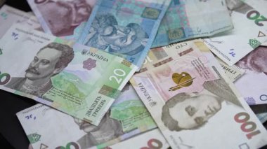 Ukrayna 'nın ulusal para birimi - Hryvnia, yakın plan