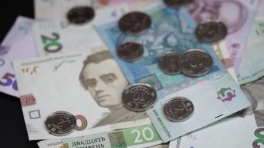 Ukrayna 'nın ulusal para birimi - Hryvnia, yakın plan