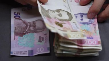 Ukrayna ulusal para birimi Hryvnia 'ya yakın çekim