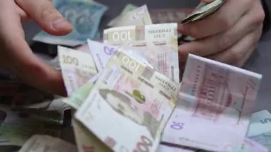 Ukrayna ulusal para birimi Hryvnia 'ya yakın çekim