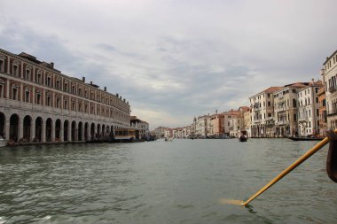 Venedik, İtalya - Haziran 19, 21 0 16: 00 Venedik, İtalya 'daki Büyük Kanal manzarası