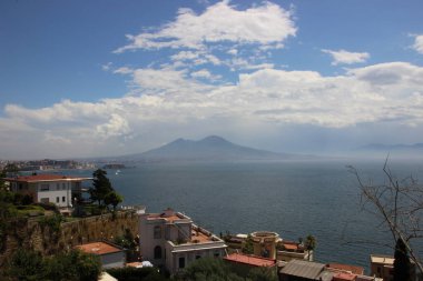 İtalya 'nın Napoli şehrinden güzel bir manzara.