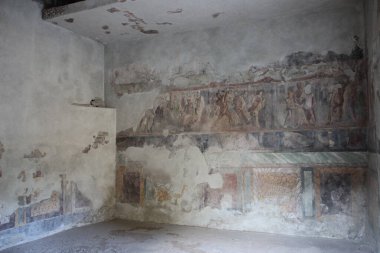 Pompei İtalya 'nın antik kentinin kalıntıları. unesco Dünya Mirası Sitesi.