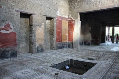 Pompeii, İtalya - Haziran 18, 2017: Pompeii, Pompeii, İtalya 'nın İçi
