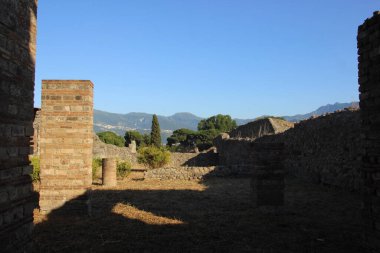 kalıntıları antik Pompei, İtalya