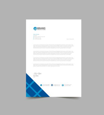 Modern Harf Başlığı Şablonu Tasarımı