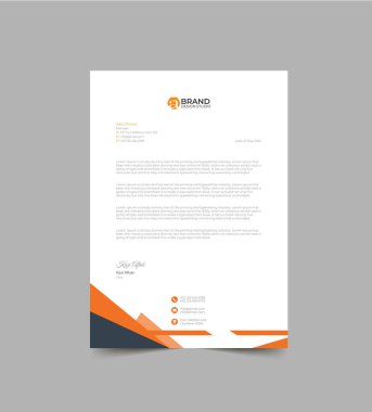 Modern Harf Başlığı Şablonu Tasarımı