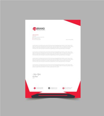 Modern Harf Başlığı Şablonu Tasarımı