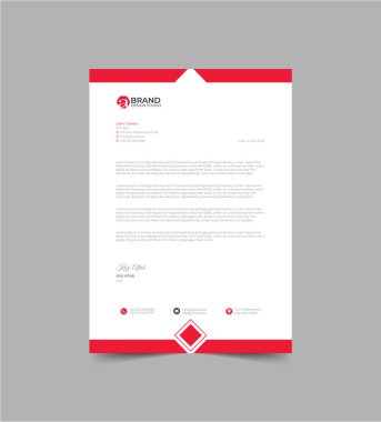 Modern Harf Başlığı Şablonu Tasarımı