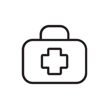 Güzel bir ilk yardım kutusu Simge Tasarım Şablonu