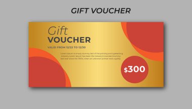 Hediye çeki tasarım şablonu