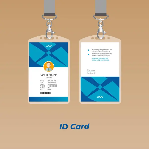 Mavi Nics Kimlik Tasarım Şablonu