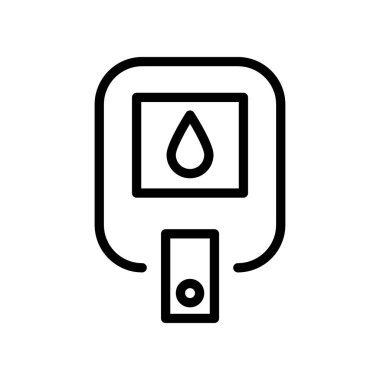 Bu Kan Testi Diyabet Simgesi Tasarımı