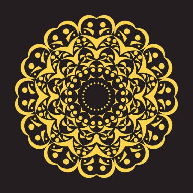 Bu güzel bir Mandala tasarım şablonu.