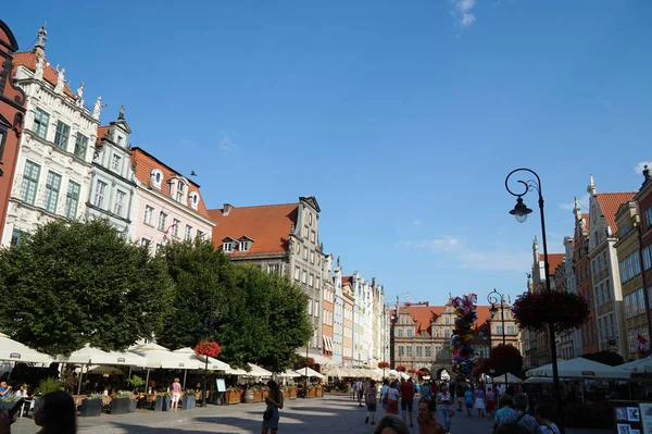 Gdansk古城的街道 — 图库照片