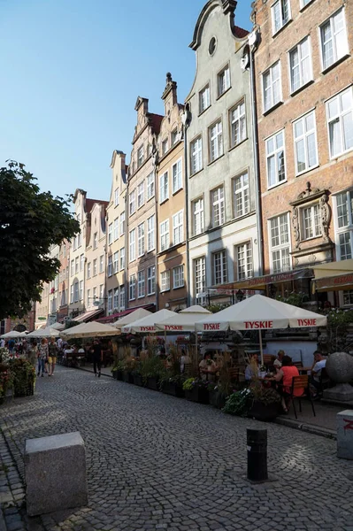 Ulice Starego Miasta Gdańska Ciągu Dnia — Zdjęcie stockowe