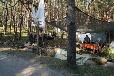 Reconstruction of the events of the Second World War on the Hel Spit in northern Poland.