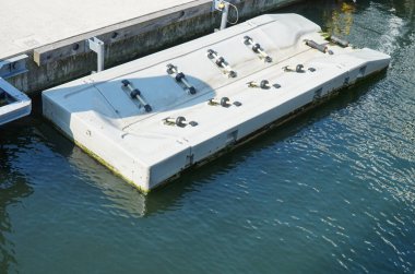 Place for mooring boats near the pier.