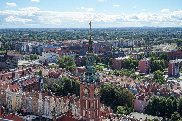 Spire Cathedral Gdansk View Height Poland — Stock Photo, Image