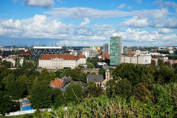 Blick Auf Danzig Von Der Aussichtsplattform Auf Die Stadt — Stockfoto