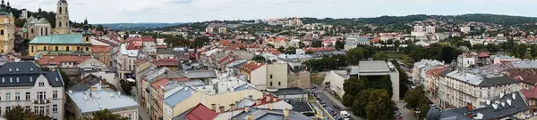 stock image View of Przemysl from the observation deck of the instrument museum. Poland.  