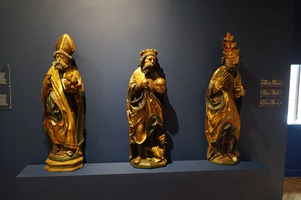 格但斯克国家博物馆的木雕古像 — 图库照片