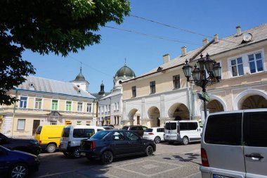 Lviv bölgesindeki antik Zhovkva kentinin manzaraları.