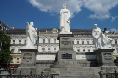 Monument to Princess Olga, Apostle Andrew the First-Called and Cyril and Methodius in Kyiv clipart