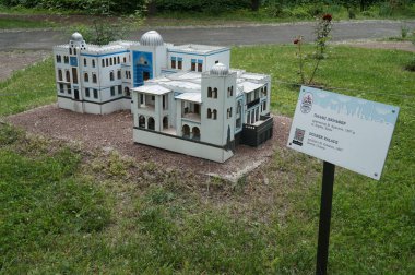 Kyiv 'deki minyatür parktaki Kırım' dan Dulber Sarayı 'nın modeli..