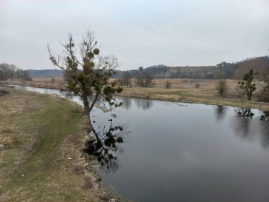 İlkbaharın başlarında Çerkasya Bölgesindeki Tyasmin Nehri 'nin manzaraları.
