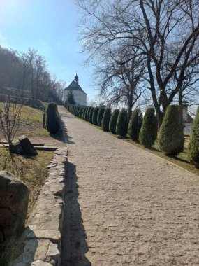 Kazak başkenti Chigyrin 'in manzarası, yukarıdan..