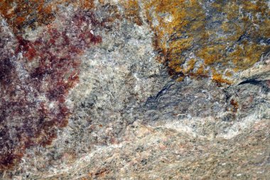 Granit taşta inanılmaz güzel desenler var.  